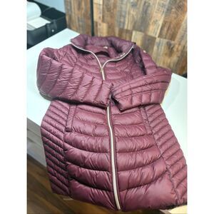 Michael Kors Packable Down Blend Puffer Jacket Plum XS Womens